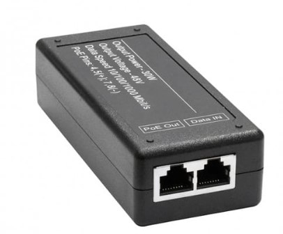 Инжектор PoE NST NS-PI-1G-30/A Gigabit Ethernet на 1 порт, мощностью до 30W.