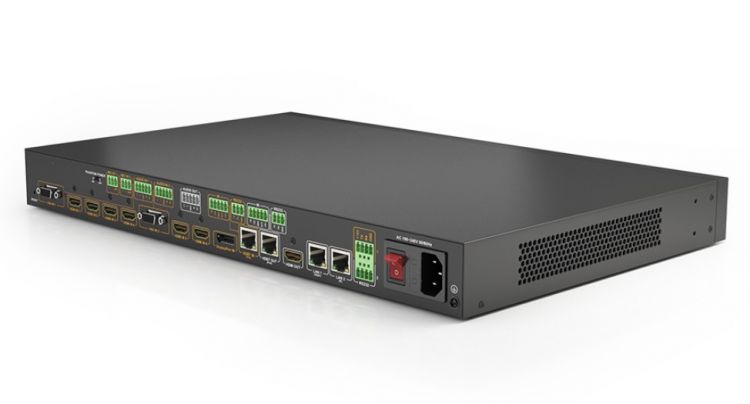 Коммутатор Wyrestorm SW-1001-HDBT презентационный с масштабированием с входами 9x1, управлением СЕС и 2 входами микрофона и выходом HDBaseT (1080p: 10