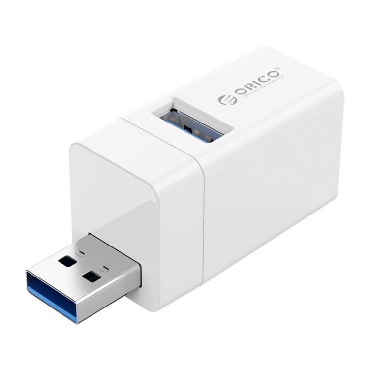 Концентратор Orico ORICO-MINI-U32-WH-BP 1*USB-A 3.0 + 2*USB-A 2.0, вход USB-A 3.0, белый