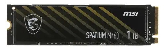 Накопитель SSD M.2 2280 MSI SPATIUM M460 S78-440L930-P83 1TB 4*PCIe 4.0 NVMe Phison E21 TLC 5000/4500MB/s IOPS 550К/950К TBW 600 MTBF 1.5M