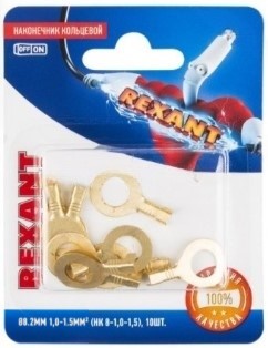 Наконечник Rexant 06-0425-A кольцевой диам. 8.2мм, 1.0-1.5мм2, НК 8-1,0-1,5