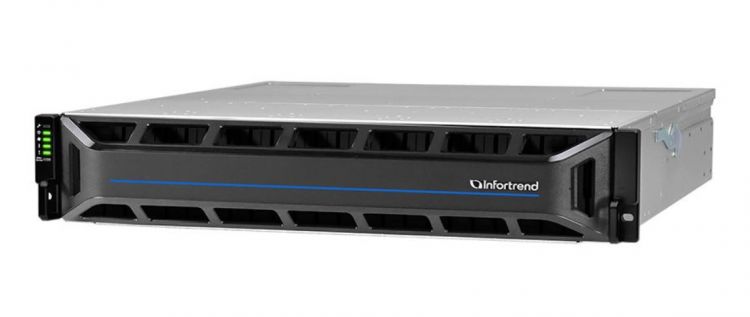 Система хранения данных Infortrend EonStor GS3025R02CBFD-8U32 (25x2.5, 2U, High IOPS, Dual Redundant Controllers (incl: 4x4GB Cache, 8x10Gb SFP+ ports