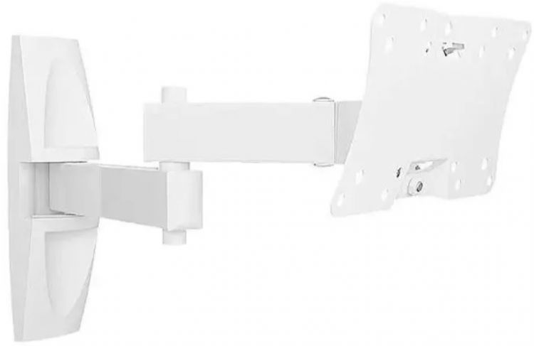 Кронштейн Holder LCDS-5064 для телевизора белый 10-32 макс.30кг настенный поворотно-выдвижной и наклонный (1434790)