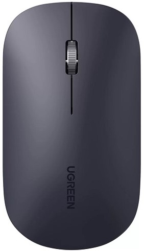 Мышь Wireless UGREEN MU001 90372 4000 dpi, цвет: серо-черный