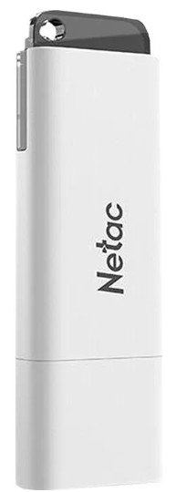 Накопитель USB 2.0 4GB Netac NT03U185N-004G-20WH U185, USB2.0, с колпачком, пластиковая белая