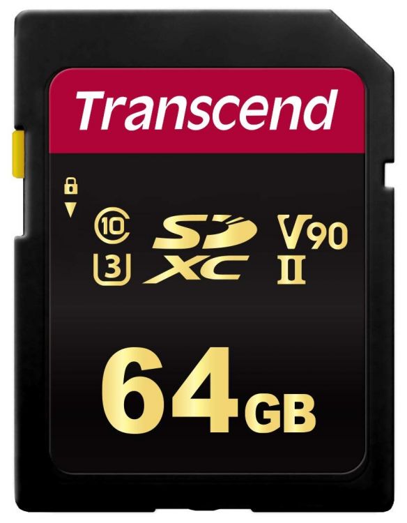   Xcom-Shop Карта памяти SDXC 64GB Transcend TS64GSDC700S UHS-II Class U3 V90, чтение: 285Мб/с, запись: 180Мб/с