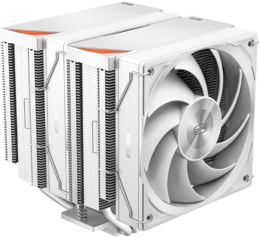 Кулер PCCooler RZ620 WH LGA1851/1700/1200/115X/AM5/AM4 (TDP 260W, 4-pin PWM, 86,73CFM, 32dBA, 1800RPM, 2*120mm, white)