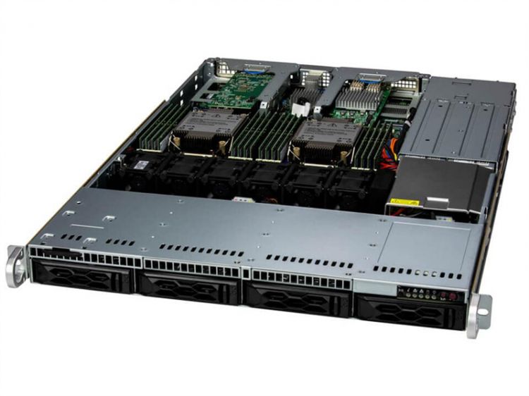 Сервер Supermicro SYS-611C-TN4R 1U 2x5418N 24C 1.8GHz/4x32GB/1xSSD 960GB/AOC-S3908L/2x10GB/SFT-DCMS-SINGLE