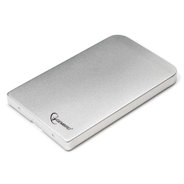   Xcom-Shop Внешний корпус для HDD SATA 2.5” Gembird EE2-U2S-41-S для HDD/SSD SATA 6Gb/s 2.5, USB 2.0, алюминий, серебристый