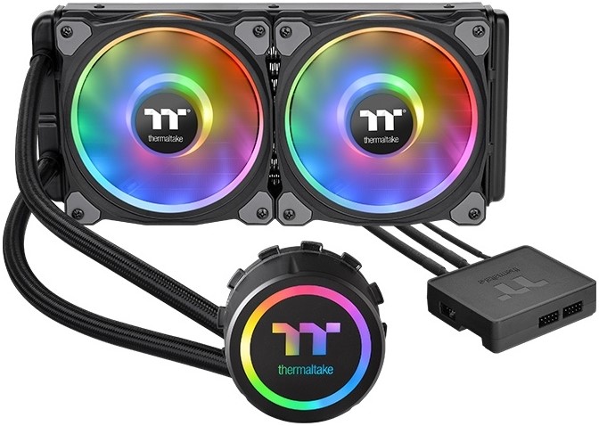 Система охлаждения жидкостная Thermaltake Floe DX RGB 240 TT Premium Edition CL-W255-PL12SW-A All-In-One Liquid Cooling System/Braided Tube/Riing Duo