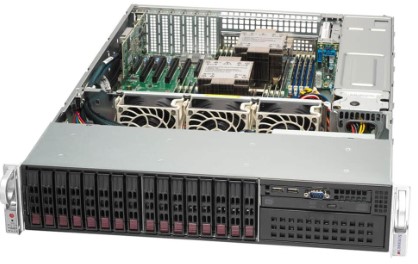 Сервер Supermicro SYS-221P-C9R_1312 2U 2*4410Y, 2*64GB, 480GB SATA, 2*1200W 80 Plus Titanium, Slimline SAS (SFF-8654), 16*2.5