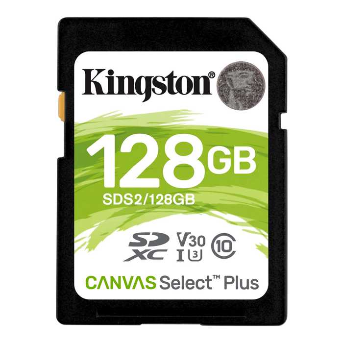   Xcom-Shop Карта памяти SDXC Kingston SDS2/128GB Canvas Select Plus 100R C10 UHS-I U3 V30