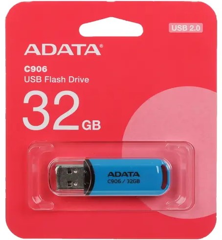 Накопитель USB 2.0 32GB ADATA C906 Синий