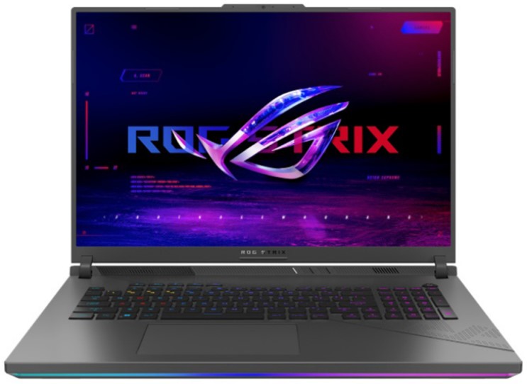   Xcom-Shop Ноутбук ASUS ROG Strix G18 2024 G814JIR-N6048 i9-14900HX/16GB/1TB SSD/RTX 4070 8GB/18 WQXGA IPS/WiFi/BT/cam/noOS/eclipse gray