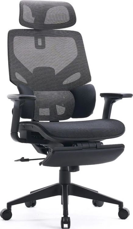 Кресло офисное Cactus CS-CHR-MC01-GYBK серый сиденье черный с подголов. крестов.