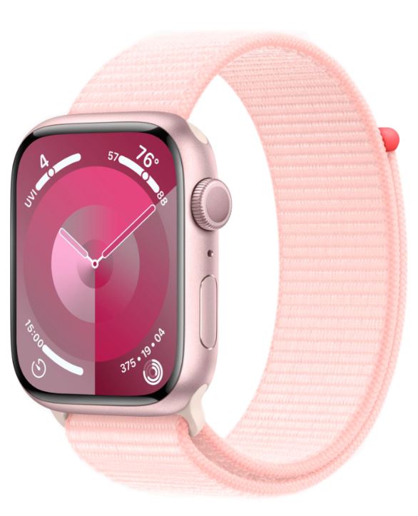 Часы Apple Watch S9 41mm Pink Aluminium Case with Light Pink Sport Loop