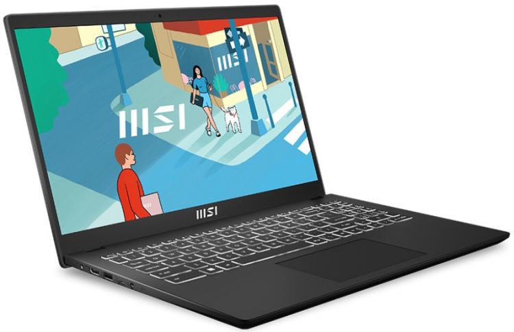 Ноутбук MSI Modern 15 H B13M-022US 9S7-15H411-022 i5-13420H/32GB/1TB SSD/Iris Xe graphics/15.6 IPS FHD/WiFi/BT/cam/Win11Home/black