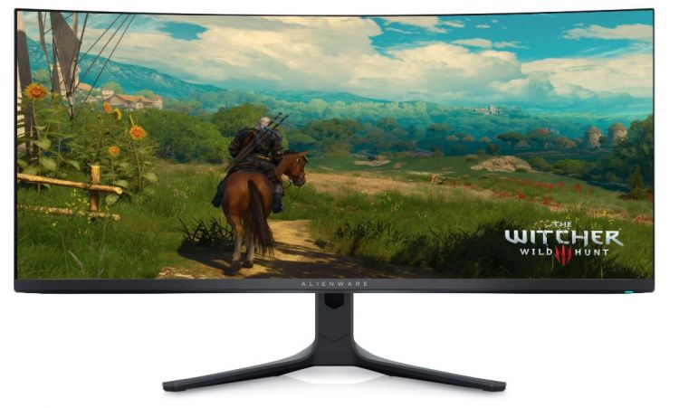 Монитор 34 Dell AW3423DWF black, IPS, 3440x1440, 165Hz, 1ms, 1000cd/m2, 178°/178°, 1000:1, DP, HDMI