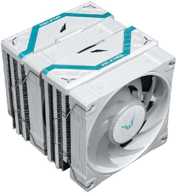 Кулер Valkyrie DL125 Vind White HW NA125-W LGA115x/2011/1200/1700/AM4/AM5 (230W TDP, 2*120mm, 800-1850rpm, 80CFM, 29dBa)