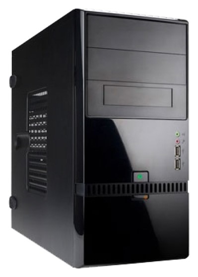 Корпус mATX InWin ENR022 6188683 черный, БП 450W, 2*USB 2.0, audio