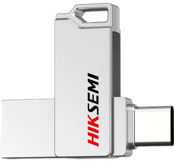 Накопитель USB 3.2 HIKSEMI HS-USB-E327C/128G/U3/SILVER SYNC USB3.2/Type-C