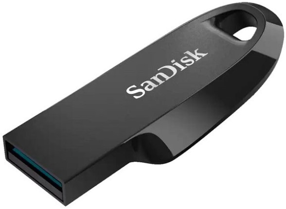 Накопитель USB 3.2 128GB SanDisk CZ550 Ultra Curve черный