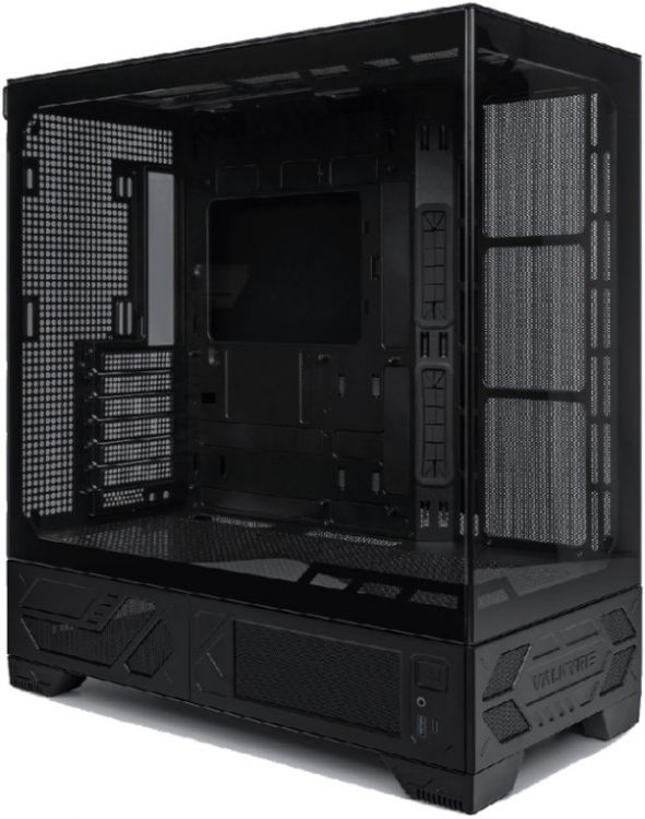 Корпус ATX Valkyrie VK03 Lite Black без БП, боковая панель из закалённого стекла, USB Type-C, USB 3.0