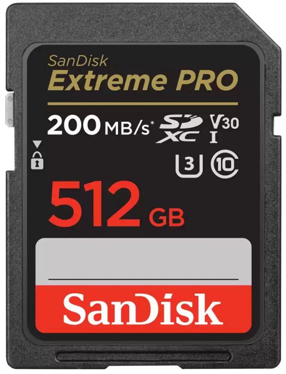   Xcom-Shop Карта памяти SDXC 512GB SanDisk SDSDXXD-512G-GN4IN Extreme Pro SD UHS I 200/40MB/s