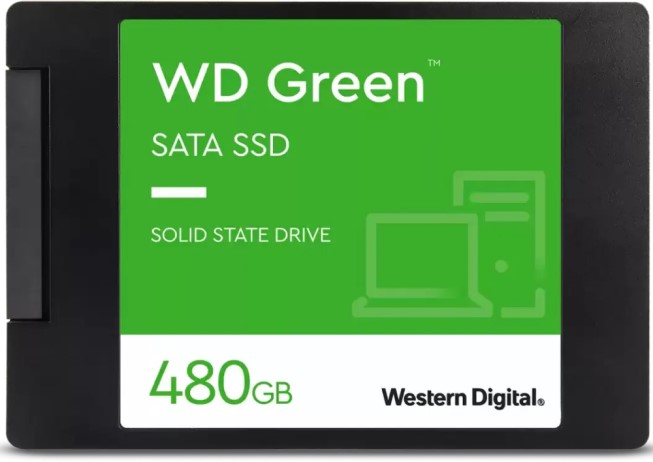 SSD Western Digital Накопитель SSD 2.5'' Western Digital WDS480G3G0A WD Green 480GB SATA 6Gb/s 3D TLC 545MB/s MTTF 1M 7mm