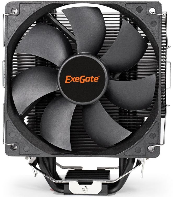 Кулер Exegate Dark Magic EXX400-PWM EX286299RUS LGA775/1150/1151/1155/1156/1200/AM2/AM2+/AM3/AM3+/AM4/FM1/FM2/754/939/940 (Al+Copper, fan 120mm, PWM,