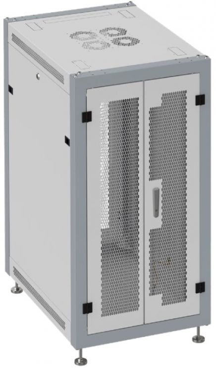 Шкаф напольный 19, 33U SYSMATRIX SL 6633.744 600x600x1600mm (ШхГхВ) передняя дверь двухстворчатая перфорированная, задняя дверь двухстворчатая перфор