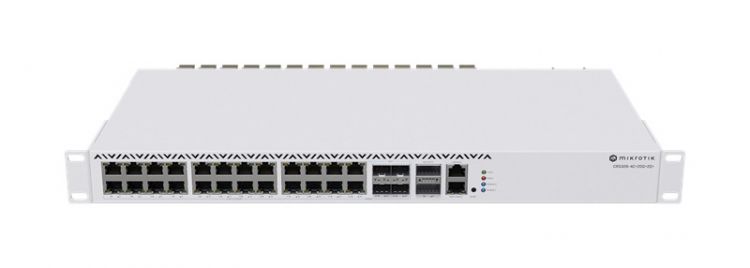 Коммутатор Mikrotik CRS326-4C+20G+2Q+RM 20x2.5G Ethernet ports, 4xCOMBO 2.5G ETH/10G SFP+, 2x40G QSFP+