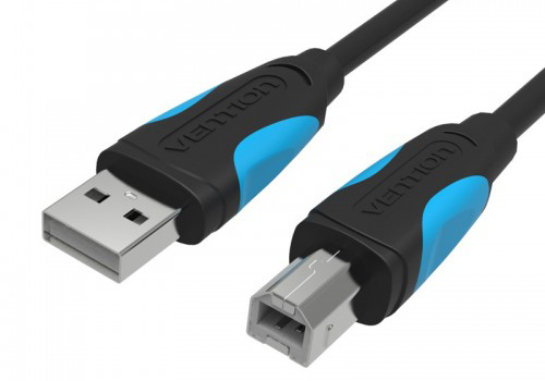 Кабель интерфейсный USB 2.0 Vention AM/BM VAS-A16-B100 1 м. черный