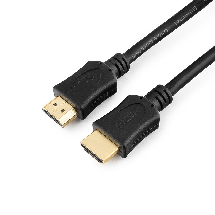 Кабель интерфейсный HDMI Cablexpert CC-HDMI4L-1.5M 19M/19M, v2.0, Light, позол.контакты, экран, 1.5м, черный, пакет