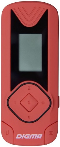 Плеер Digma R3 MP3/8GB/красный/0.8/FM/microSDHC/clip