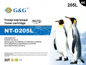 Тонер-картридж G&G NT-D205L для Samsung ML-3310/3312/3710/3712, SCX-4833/4835/5637/5639/5737/5739