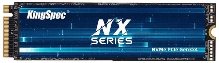 Накопитель SSD M.2 2280 KINGSPEC NX-1TB NX 1TB PCI-E 3.0 x4 NVMe 1.3 3D NAND 3400/3100MB/s TBW 500 22х80mm