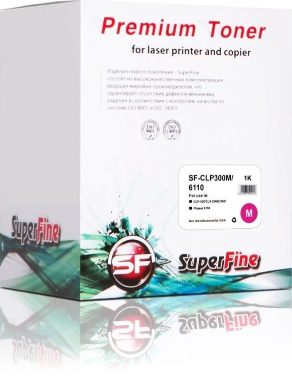 Картридж SuperFine SF-CLP300M/6110 Картридж Samsung CLP-300M CLP-300/CLX-2160/3160/Phaser 6110 1K magenta Premium SuperFine