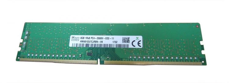 Модуль памяти DDR4 8GB Hynix original HMA81GU7CJR8N-VK PC4-21300V-E 2666MHz CL17 ECC 1.2V