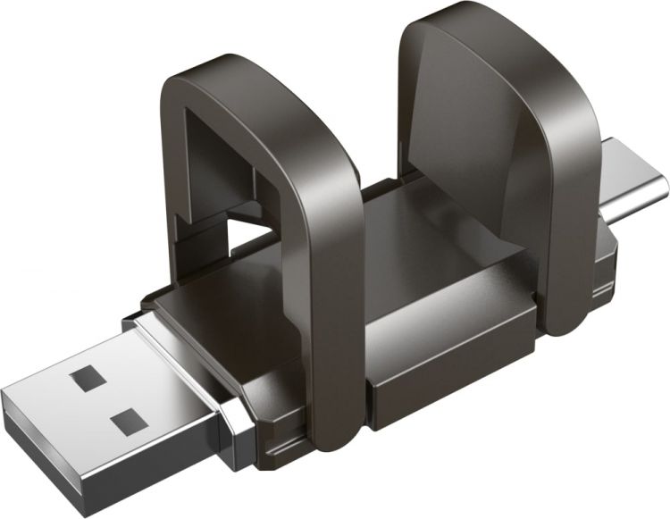 Накопитель USB 3.2 512GB Dahua DHI-USB-S809-32-512GB S809 USB Type-A & Type-C 520MB/s 460MB/s metal