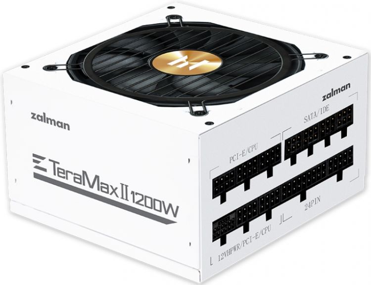 Блок питания ATX Zalman ZM1200-TMX2 WH 1200W, APFC, 120mm Fan, 80+ Gold Gen5, Full Modular, White, Retail