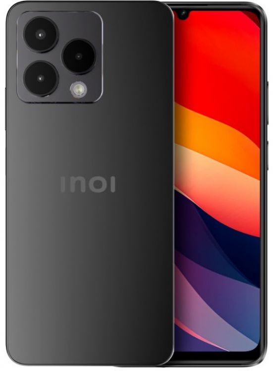 Смартфон INOI A54 4/256GB 6297001537398 6.7 HD+ IPS 90Hz MediaTek G88  256/4+8GB 50/8MP 5000 mAh Type C Android 13 LTE, Black Titanium