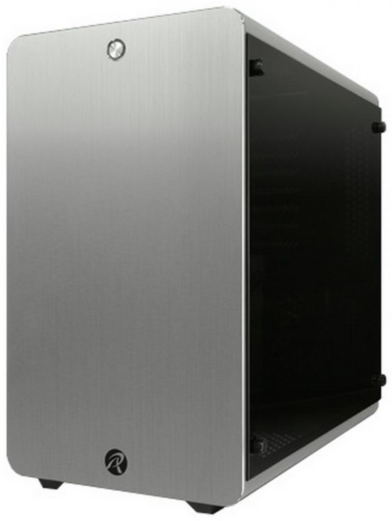 Корпус ATX Raijintek THETIS WINDOW 0R200054 серебристый, без БП, боковая панель закаленное стекло, 2*USB 3.0, audio