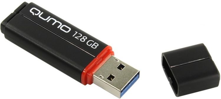 Накопитель USB 3.0 128GB Qumo QM128GUD3-SP-black Speedster, черный