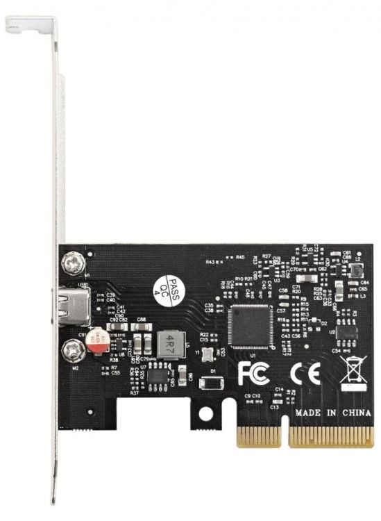 Контроллер Exegate EX293839RUS PCI-E x4 v3.0, 20Gbps (USB3.2 GEN2x2) Type-C ext., ASMedia Chipset ASM3242