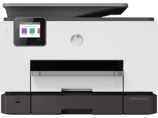   Xcom-Shop МФУ струйное цветное HP OfficeJet Pro 9023 1MR70B A4, 24/20 стр/мин, WiFi, USB, LAN, ,белый/серый