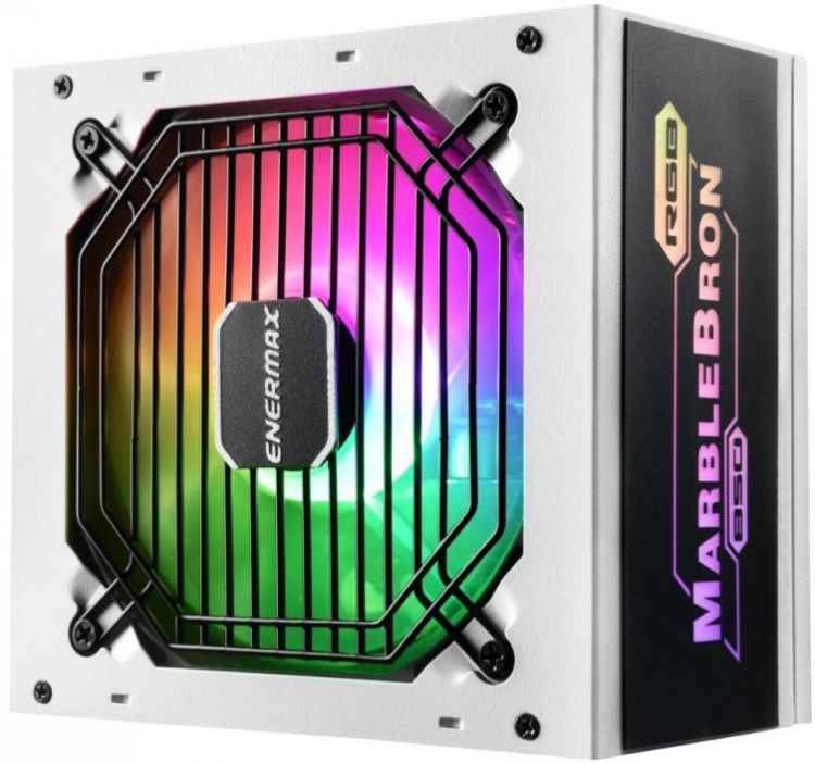 Блок питания Enermax EMB850EWT-W-RGB белый, 850W, 80 PLUS Bronze, 120mm fan, semi-modular