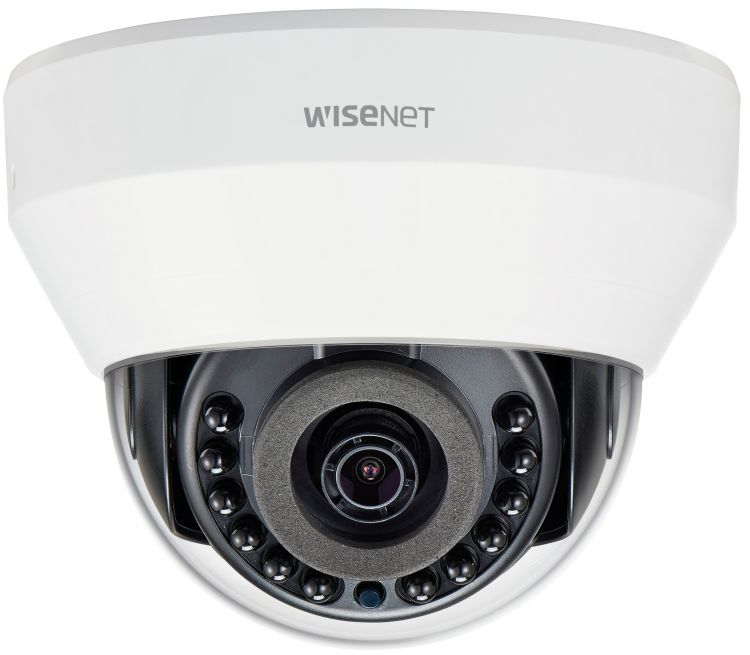 Видеокамера IP Wisenet LND-6020R 1/2.9 CMOS, 2Мп, 30к/сек, цв. 0,18/ 0лк с ИК подсветкой; H.264, M-JPEG, 4 мм, 80°, день/ночь (эл.мех. ИК фильтр), ИК