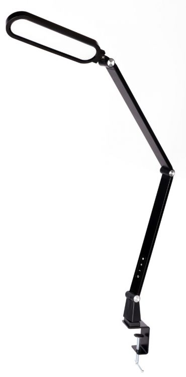 Светильник настольный Camelion KD-860 С02 светодиодный, 13Вт, ~230В, 850лм, 3000-6000K, чёрный, со струбциной