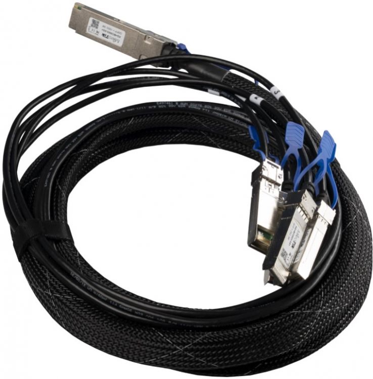 Кабель Mikrotik XQ+BC0003-XS+ 100G DAC cable QSFP28 to 4x SFP28, 3m